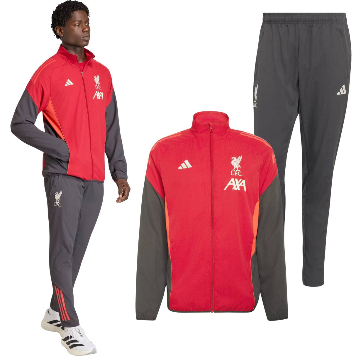 TUTA GIACCA+PANTALONE ADIDAS KB1455 KB1454 LIVERPOOL FG