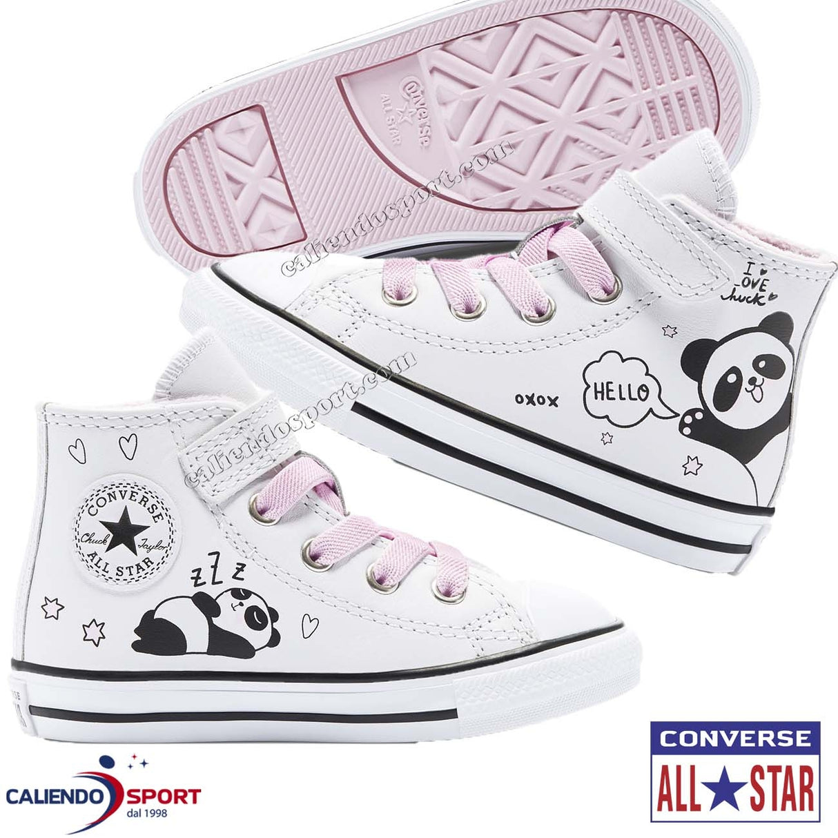 SCARPA CONVERSE BAMBINE 769754C ALL STAR STRAPPO