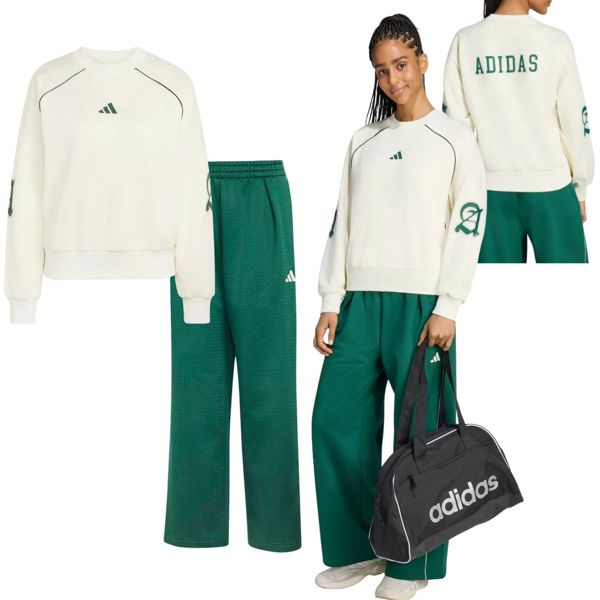 FELPA+PANTALONE DONNA ADIDAS KR5333 KR5342 STADIUM GRAPHIC