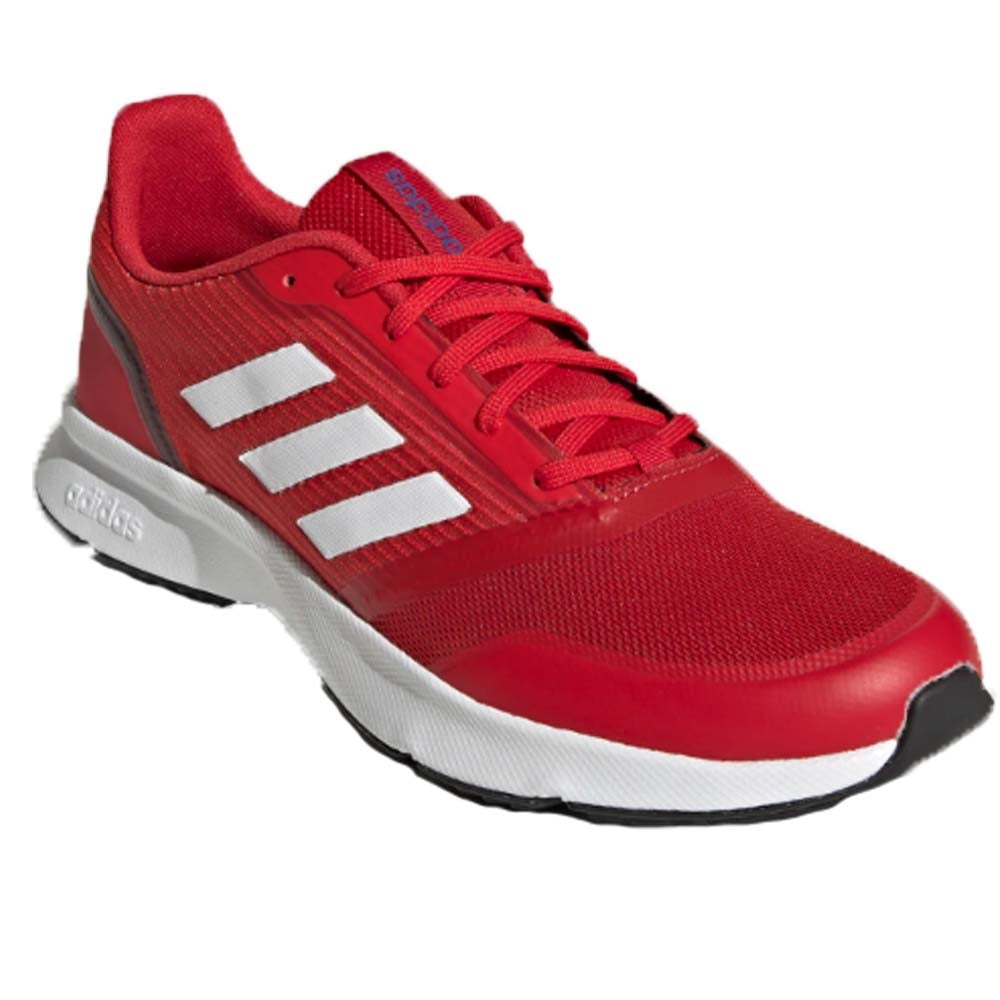 SCARPA ADIDAS EH1364 EH1365 ROSSO GRIGIO RUNNING NOVA FLOW