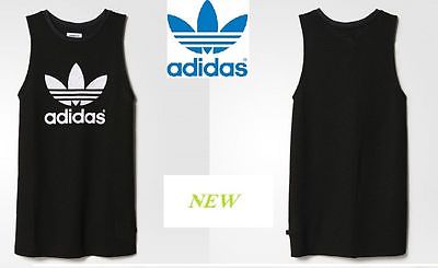 DRESS Women Originals Adidas Sleeveless Black Tank Dress Trefo