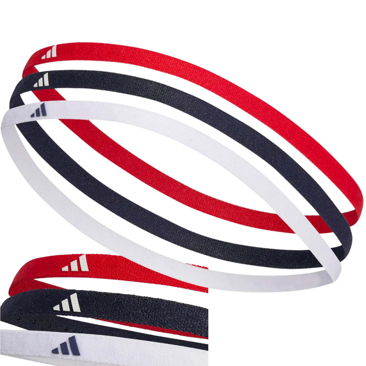 FASCE PER CAPELLI ADIDAS HT3905 CERCHIETTI 3 PEZZI