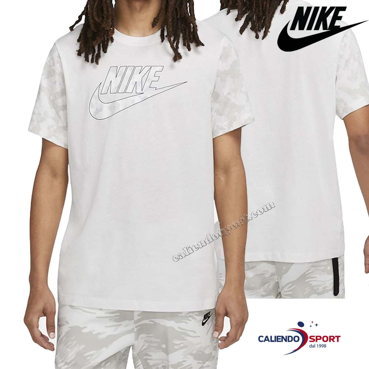 T-SHIRT FUTURA EN COTON BLANC NIKE DA0325 121