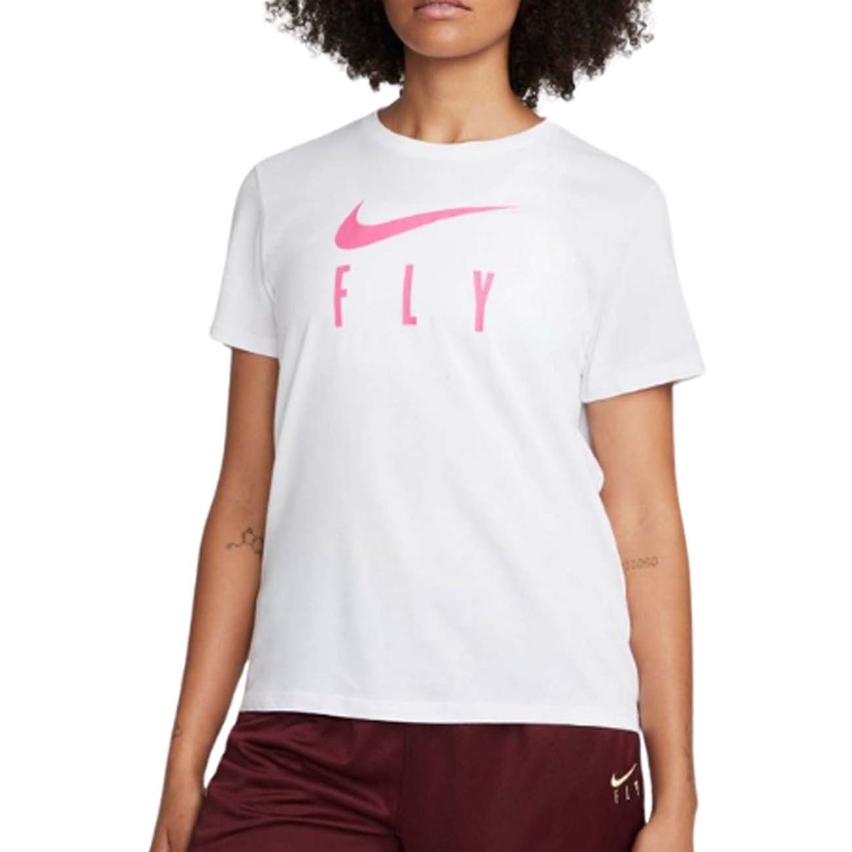 T-SHIRT FEMME NIKE FQ6606 100 SWOOSH FLY BLANC