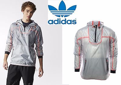 Veste coupe-vent pour homme Originals Running Adidas Sport AJ7852 BLANC SPORT