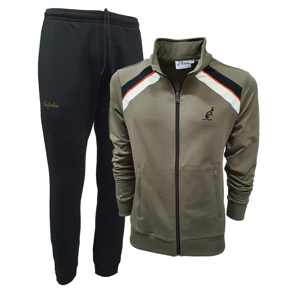 AUSTRALIAN LSUTU0124 COTTON FLEECE MEN'S TRACKSUIT
