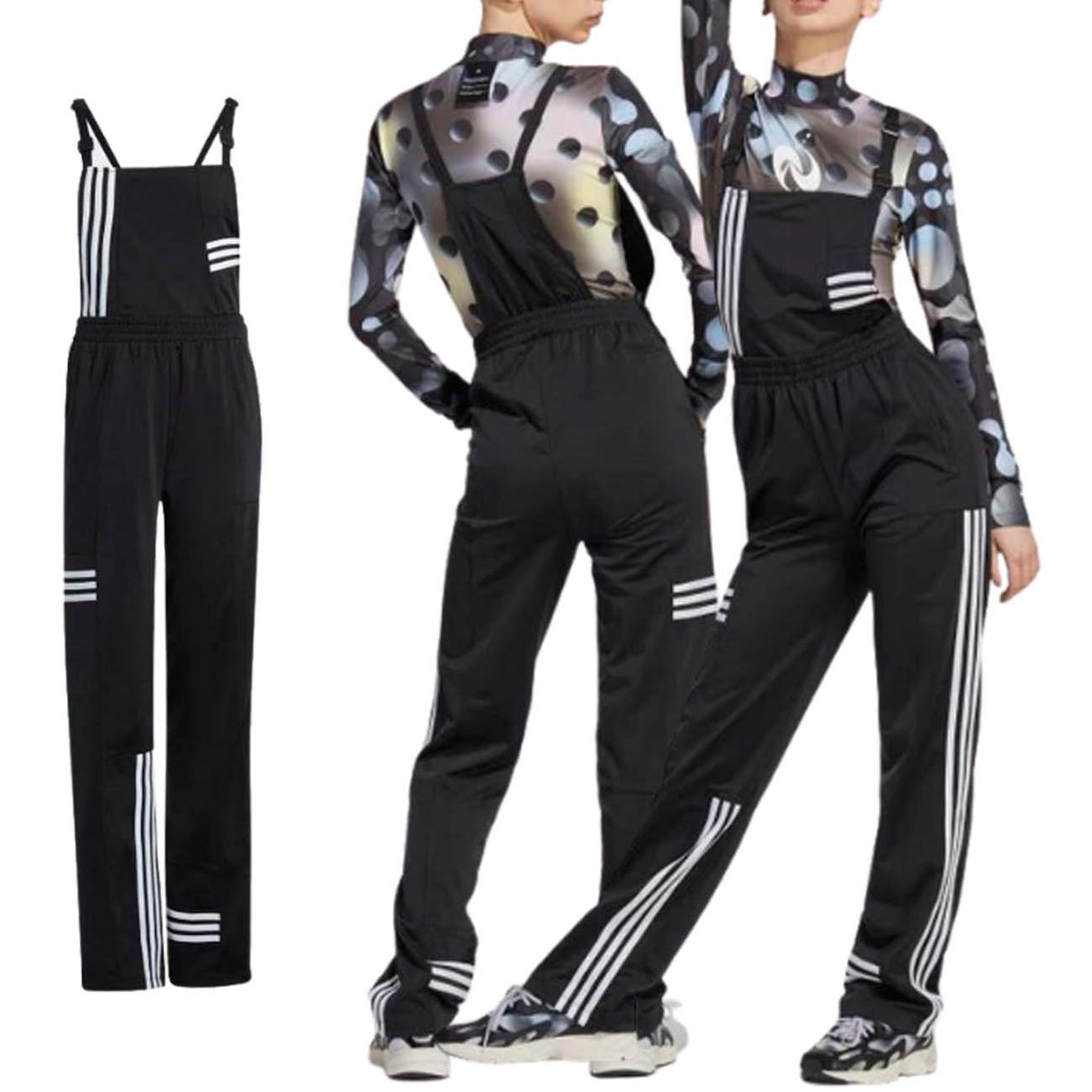 SALOPETTE DONNA ADIDAS IC2373 ACETATO NERO