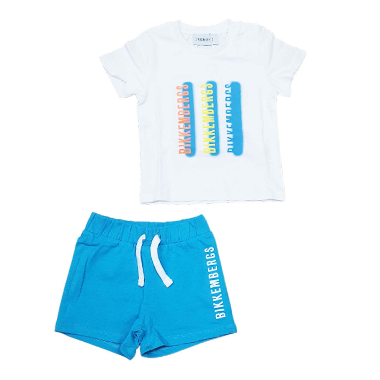BIKKEMBERGS BK0910 T-SHIRT + SHORT EN COTON POUR ENFANTS