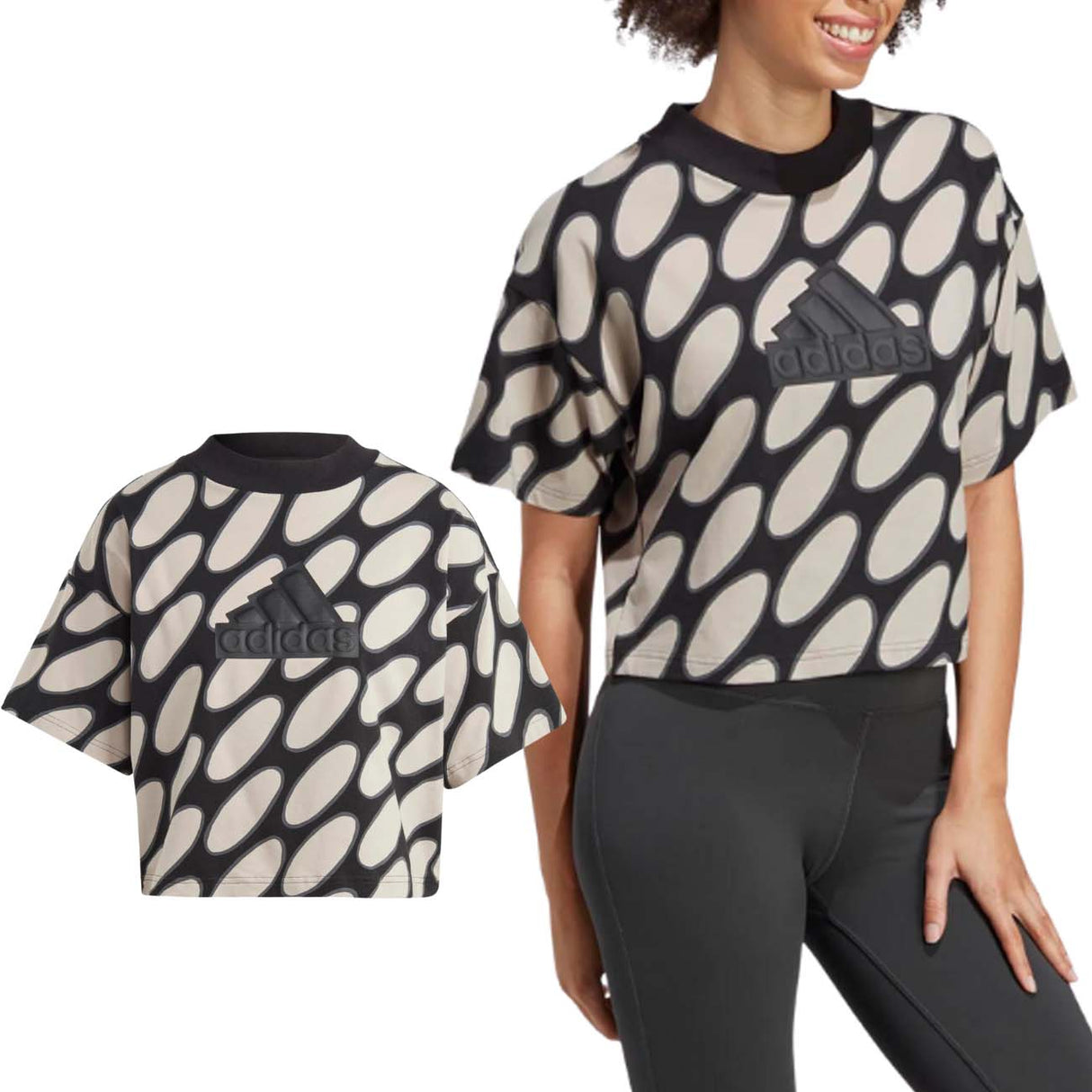 T-SHIRT DONNA ADIDAS HR8173 MARIMEKKO FUTURE ICONS