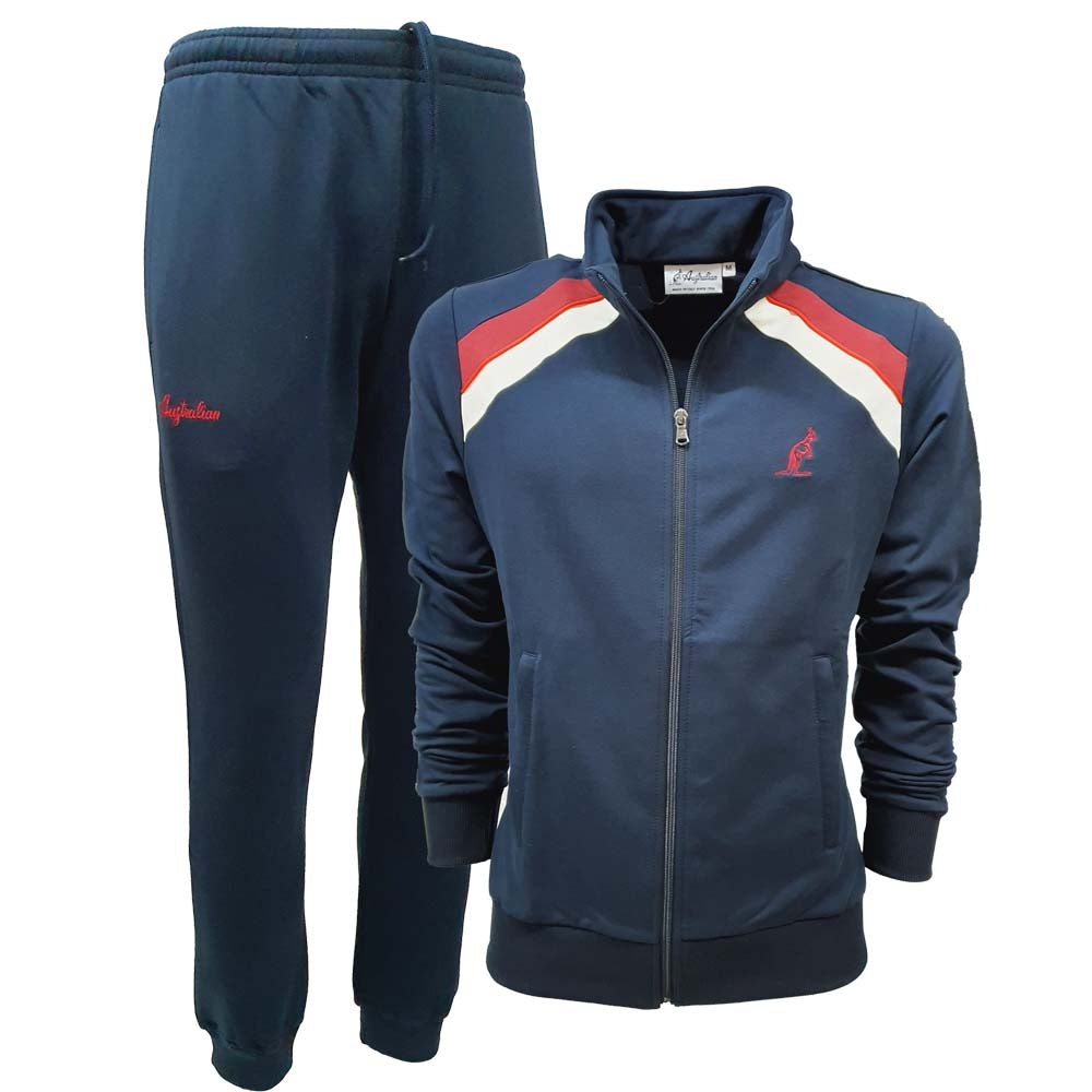 AUSTRALIAN LSUTU0124 COTTON FLEECE MEN'S TRACKSUIT