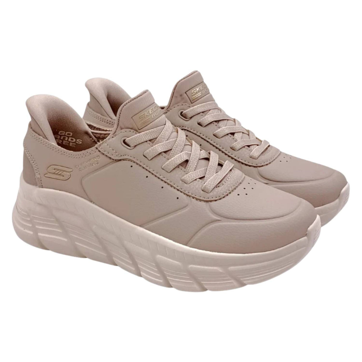 SCARPA DONNA SKECHERS 117394 TPE SLIP INS BOBS B FLEX HI