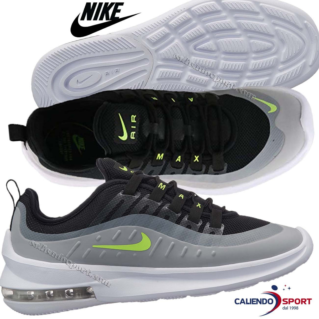 NIKE MEN'S SHOES AA2146 004 GREY BLACK AIR MAX AXIS