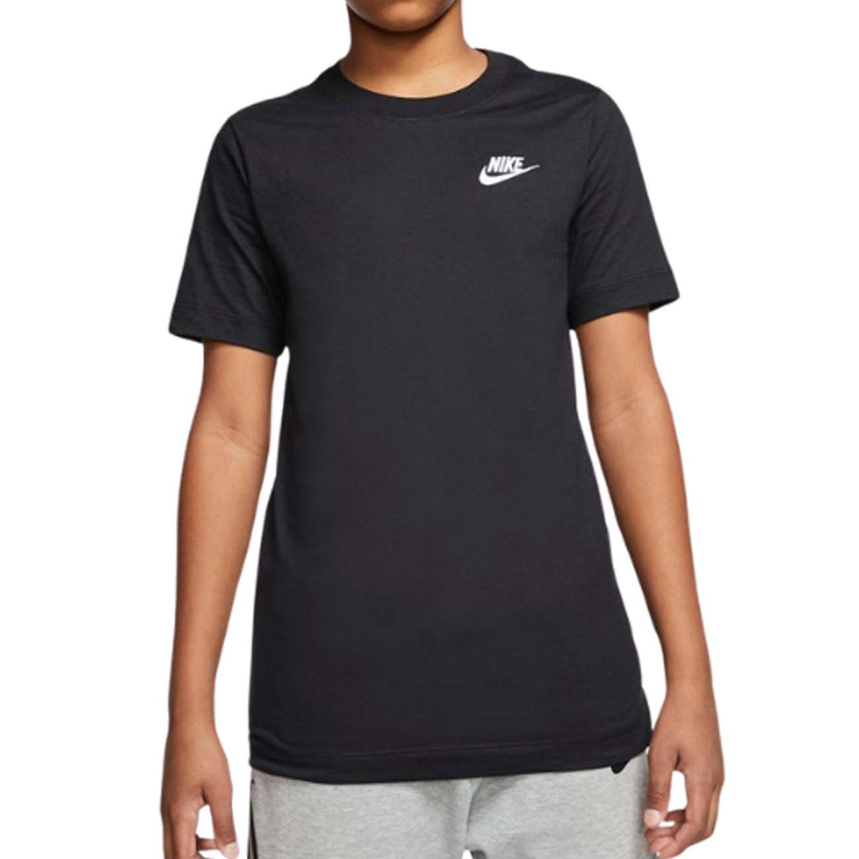 T-SHIRT NIKE BAMBINO AR5254 010 NERO COTONE SPORTSWEAR