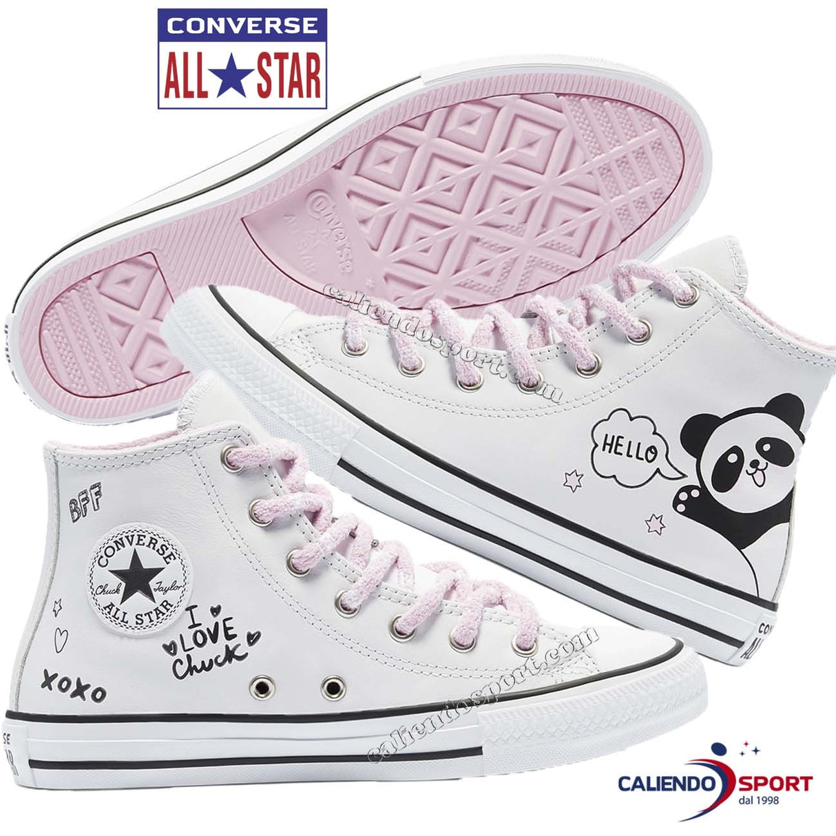 SCARPA CONVERSE BAMBINI 669725C ALL STAR HIGH TOP