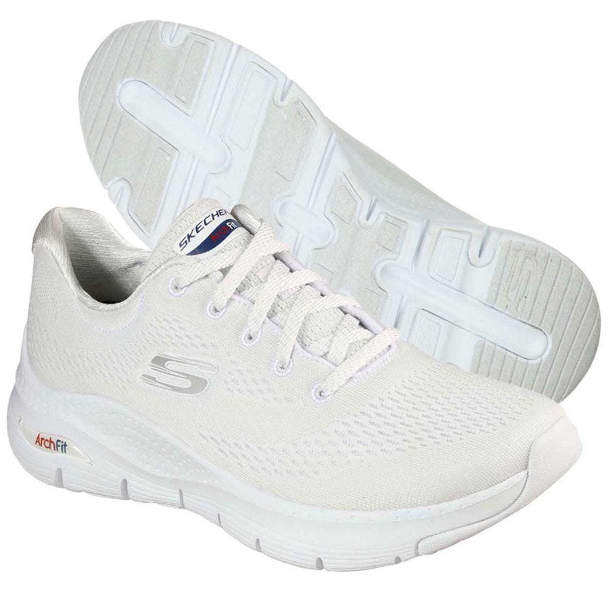 SCARPA SKECHERS DONNA 149057 WNVR BIANCOARCHFIT