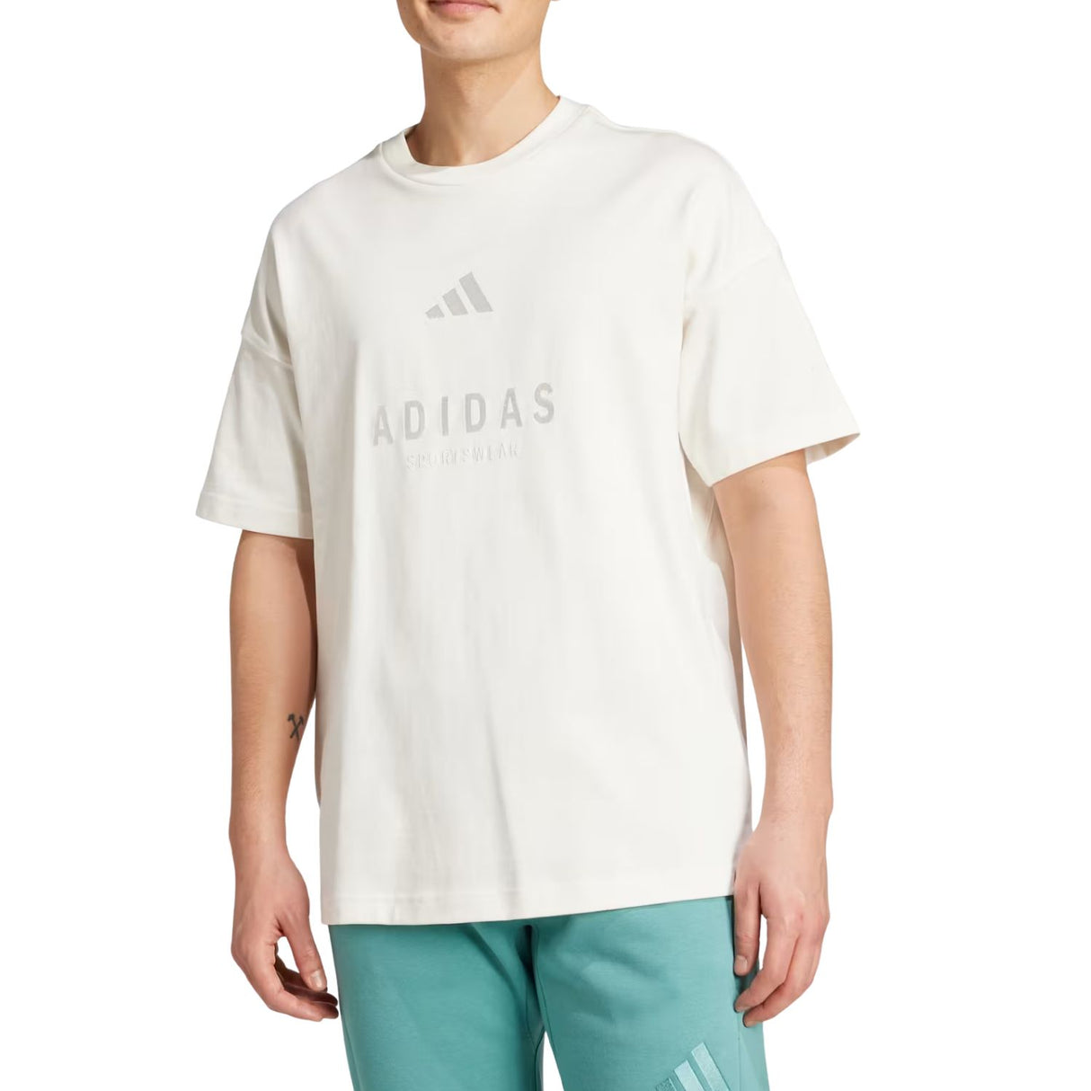 T-SHIRT ADIDAS JL6552 GRAFICA NERO COTONE