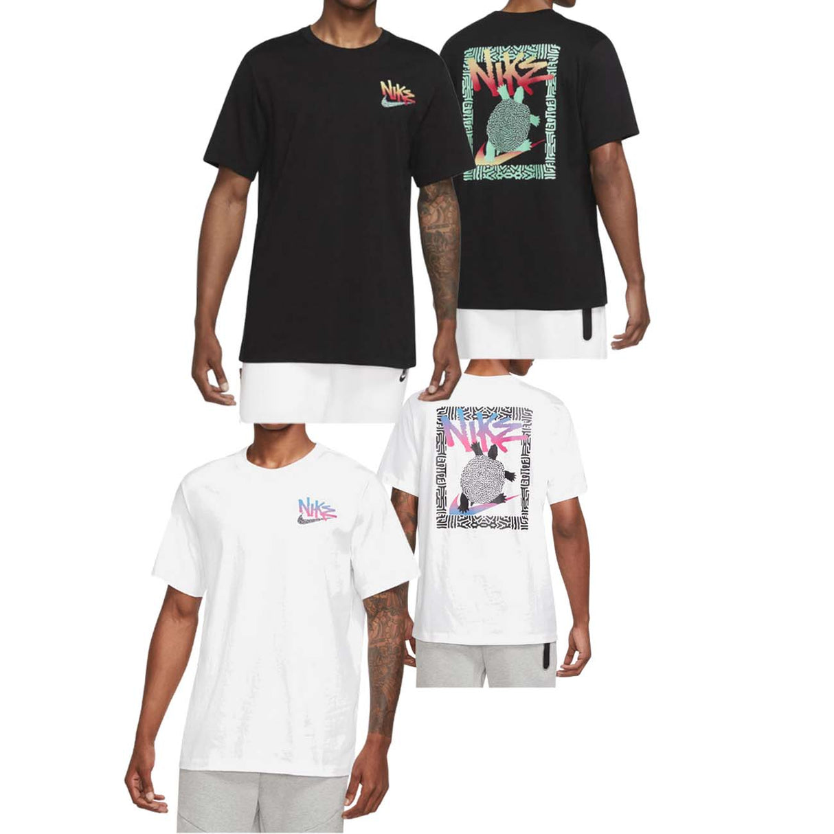 T-SHIRT SPORTWEAR EN COTON NIKE DQ1407 BLANC NOIR