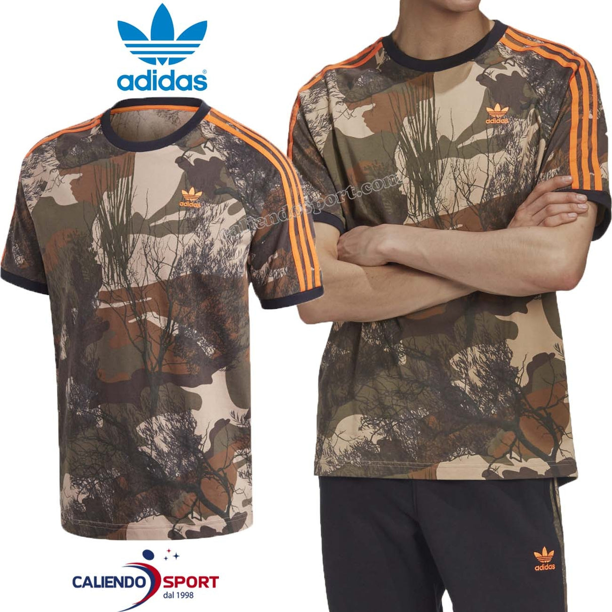 ADIDAS T-SHIRT GD5950 CAMO ORIGINALS COTTON