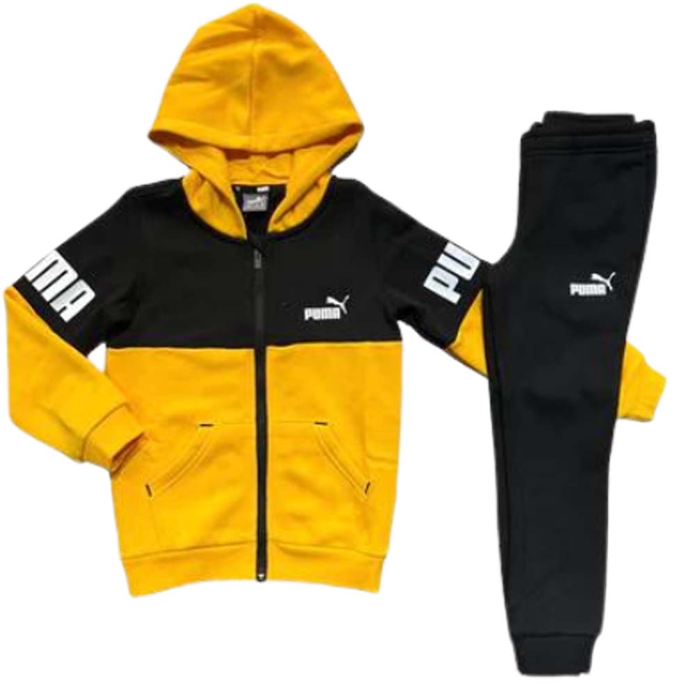 TUTA RAGAZZI PUMA 673050 POWER SUITE COTONE FELPATO