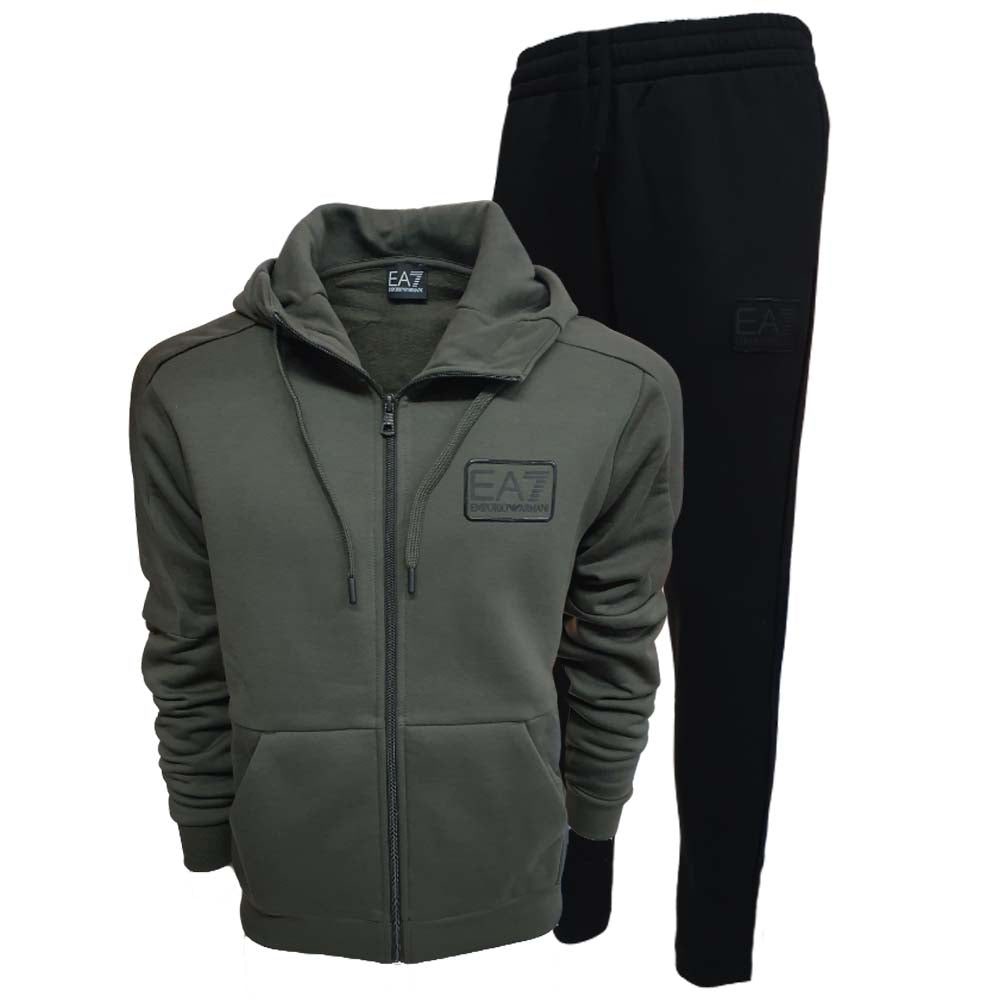 ARMANI EA7 6LPV68 PJ07Z COTTON FLEECE TRACKSUIT