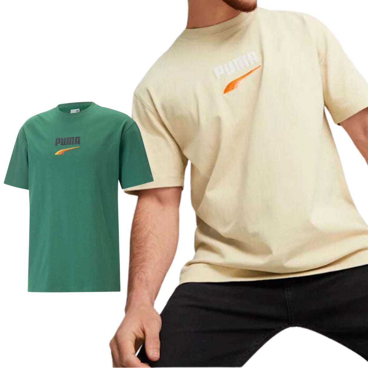 T-SHIRT PUMA 538248 DOWNTOWN LOGO COTONE