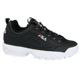 SCARPA FILA DISRUPTOR 1010302 1FG BIANCO 25Y NERO UOMO DONNA LOW WMN