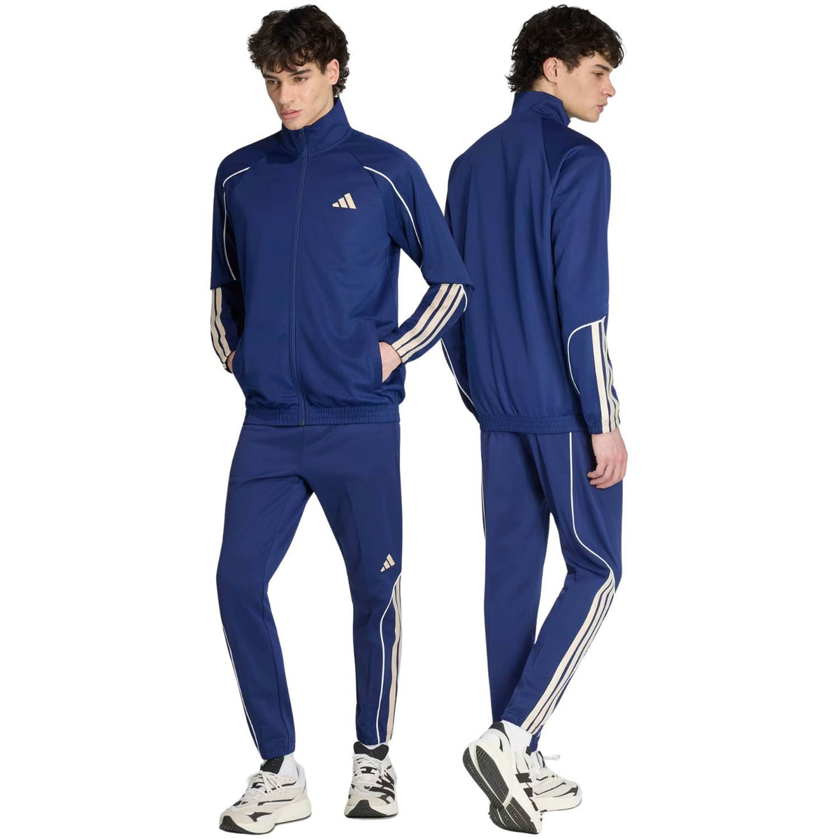 TUTA ADIDAS KS5355 3 STRISCE BLU STADIUM ACETATO