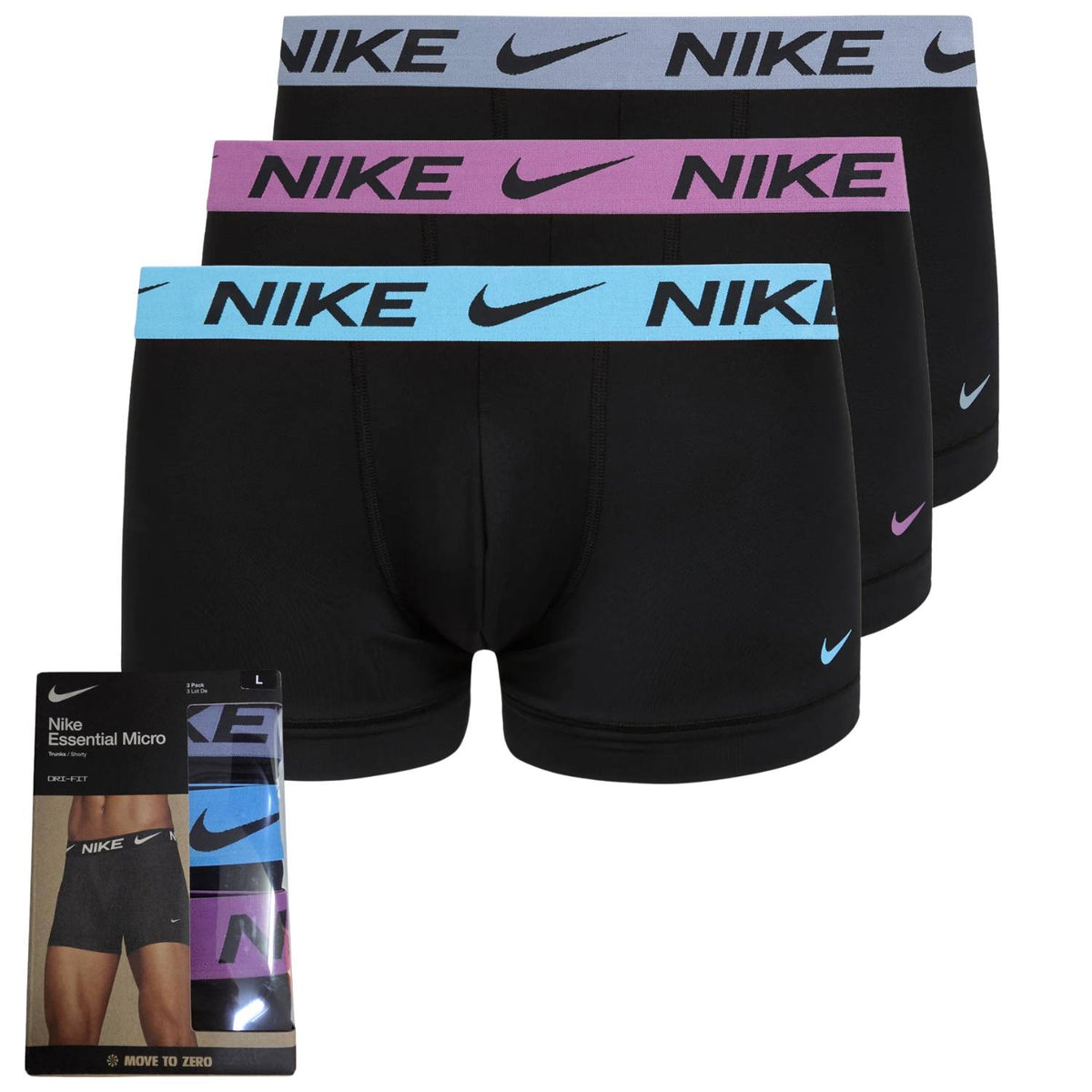 BOXER NIKE 0000KE1156 JMC ESSENTIALS MICRO DRI FIT 3 PEZZI