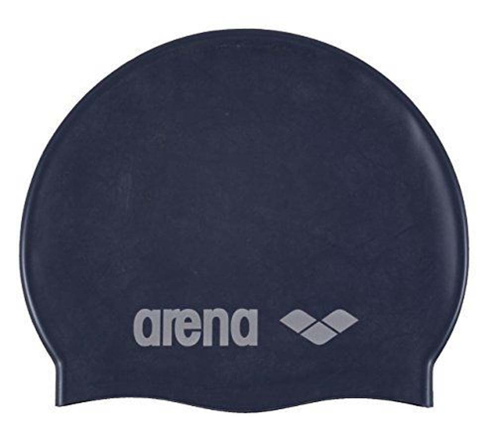 ARENA JUNIOR 91670 CLASSIC CASQUETTE SILICONE BLEU FUCHSIA DENIM PISCINE MER PLONGÉE NATATION