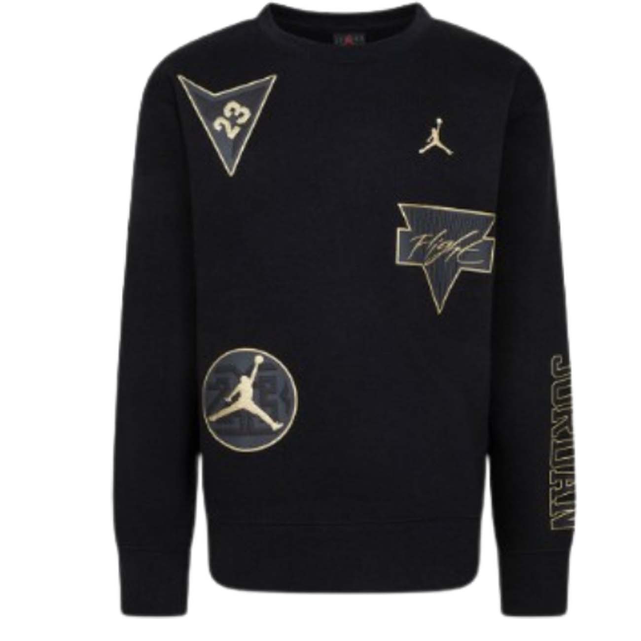 JORDAN BOYS SWEATSHIRT 95D545 023 BLACK COTTON - Main Image
