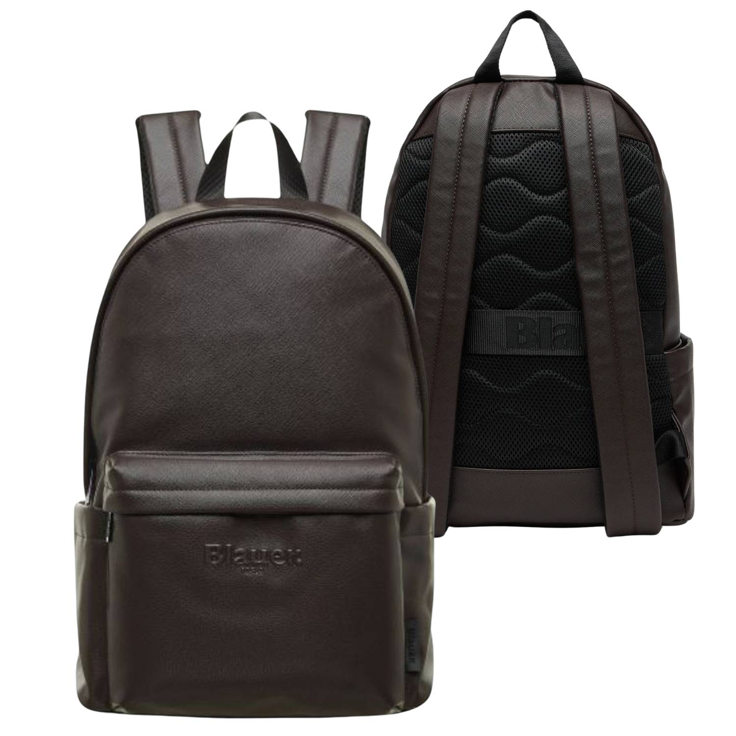 Sac à Dos Blauer Marron Pour Homme - Porte-ordinateur, Travail, Polyester Robuste