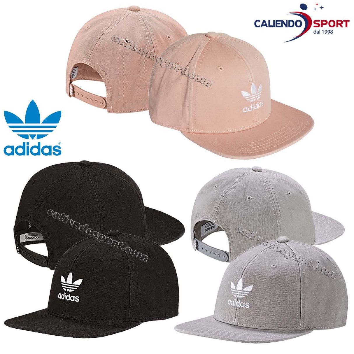 CAPPELLO ADIDAS UOMO DONNA ADICOLOR DV0236 DV0235 DV0234 NERO ROSA GRIGIO