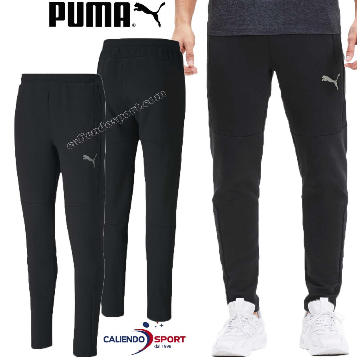 PANTALONE PUMA 583469 01 NERO EVOSTRIPE DRYCELL
