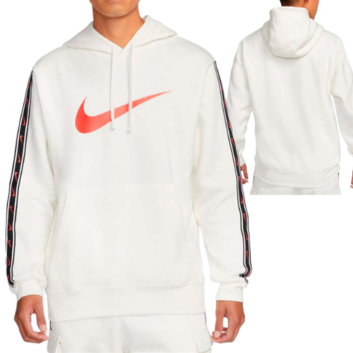 SWEAT-SHIRT BLANC EN COTON POLAIRE NIKE DX2028 133 REPEAT