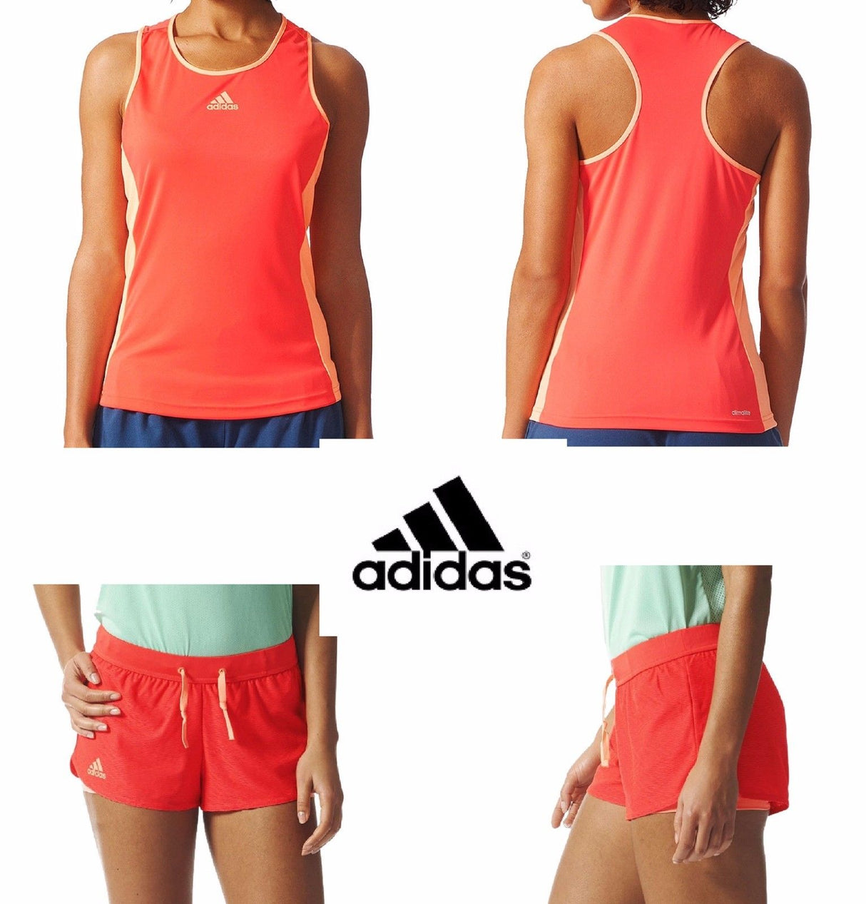 Completo Tennis Donna Adidas Sport Canotta+Short AJ6060 CORSA PALETSTRA