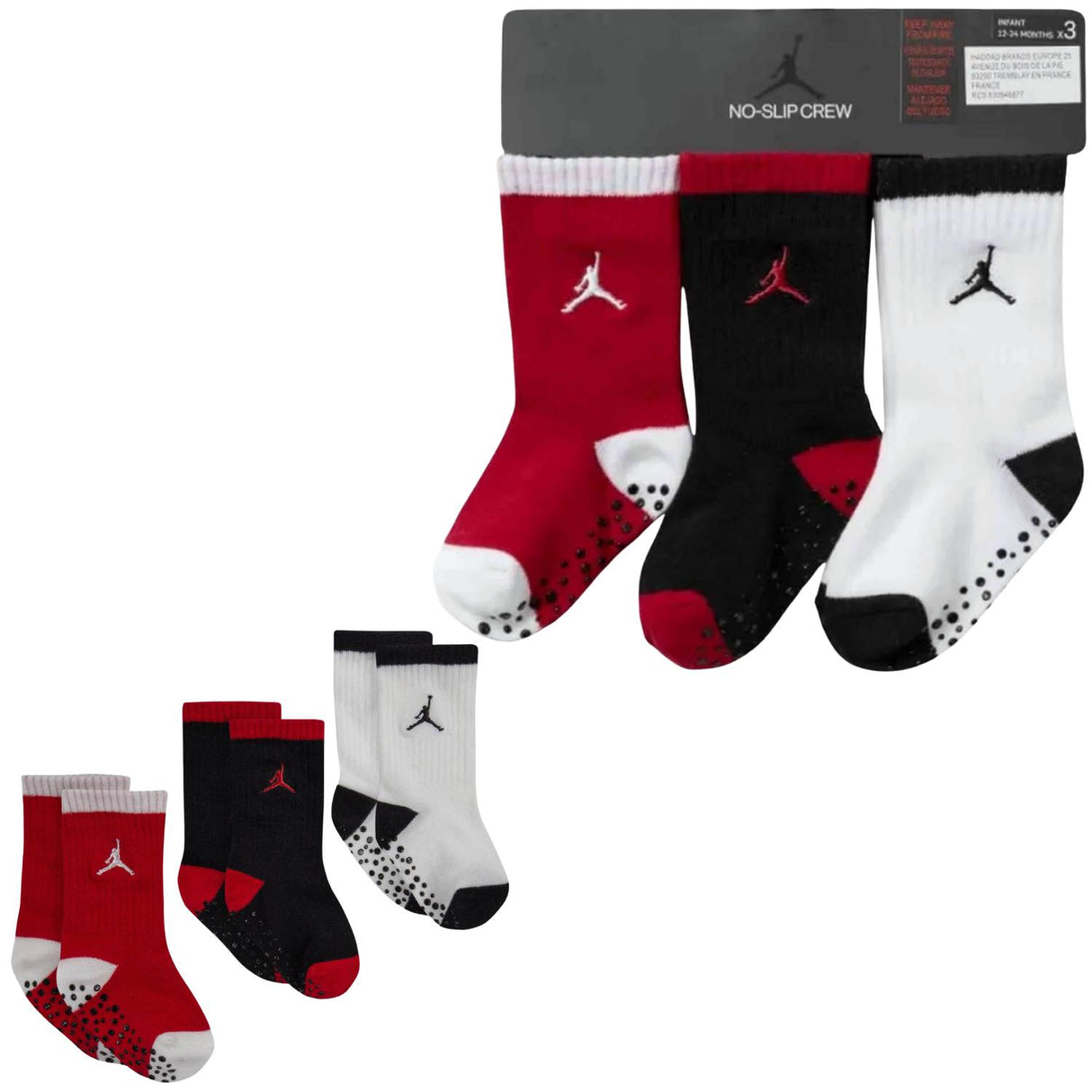 CALZINI BAMBINI JORDAN NJ0272 023 ANTISCIVOLO 3 PAIA