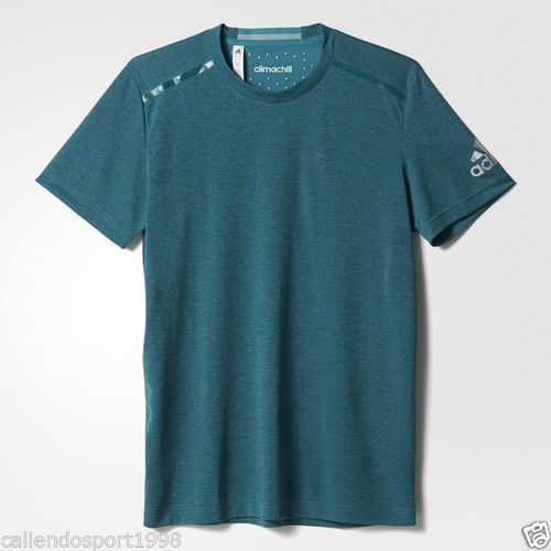 Uomo Training T-shirt Adidas  Climachill Sport Corsa Palestr