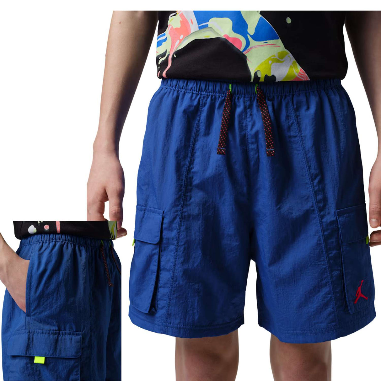 PANTALONCINO RAGAZZI JORDAN 95F884-U89 SUPERN SPLASH
