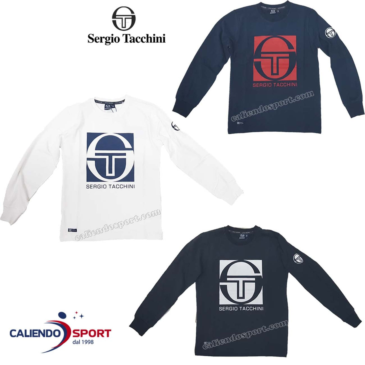 T-SHIRT À MANCHES LONGUES EN COTON SERGIO TACCHINI 3031M0007T