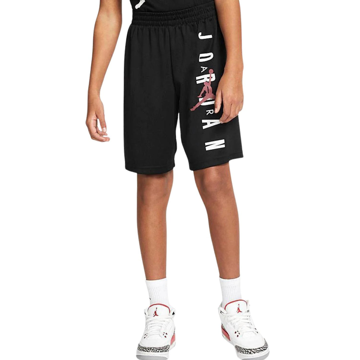 PANTALONCINO RAGAZZI JORDAN 957176-023 VERT MESH NERO