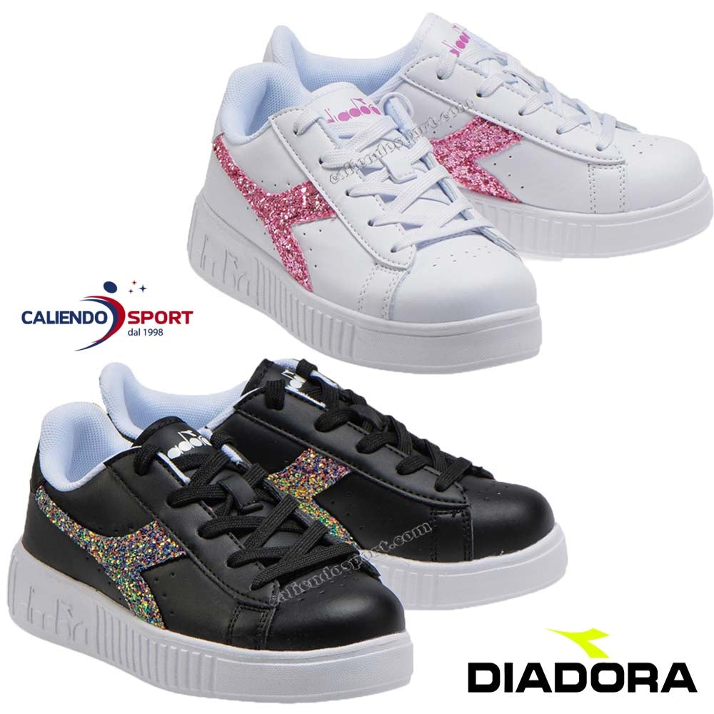 SCARPA DIADORA BAMBINA 175084 GAME STES PS NERO BIANCO