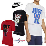 NIKE BOYS T-SHIRT CU4569 COTTON WHITE RED BLACK