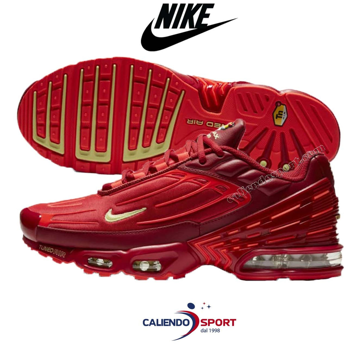 SCARPA NIKE CK6715 600 AIR MAX PLUS III ROSSO