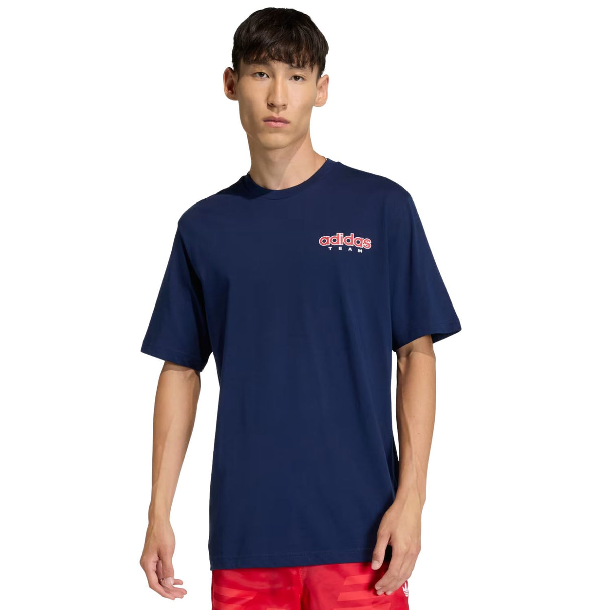 T-SHIRT ADIDAS KE0159 GFX BLU COTONE