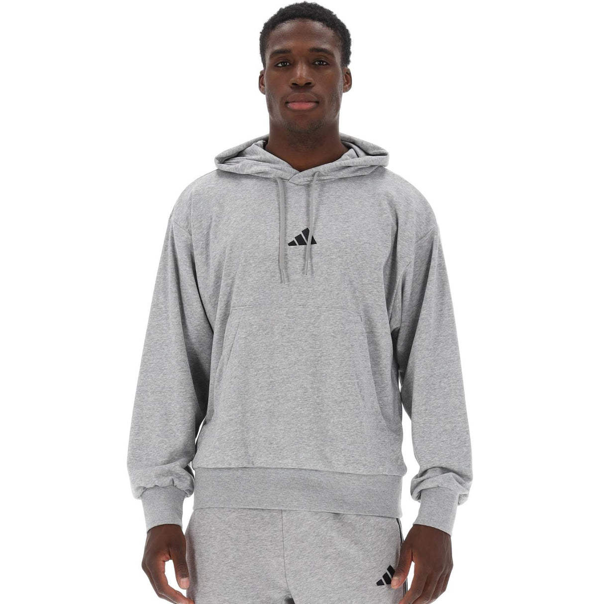 FELPA ADIDAS JE3851 ESSENTIALS GRIGIO FELPATA