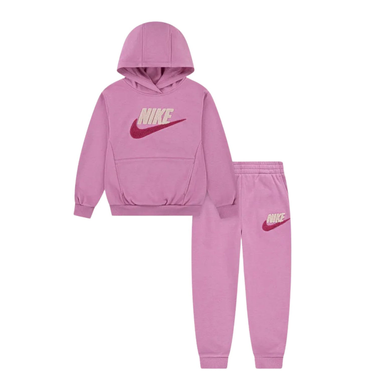 TUTA BAMBINE NIKE 66N385 36N385 ACG ROSA COTONE GARZATO