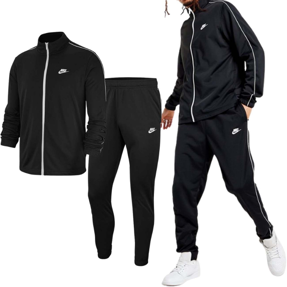 TUTA NIKE BV3034 ACETATO NERO SPORTWEAR