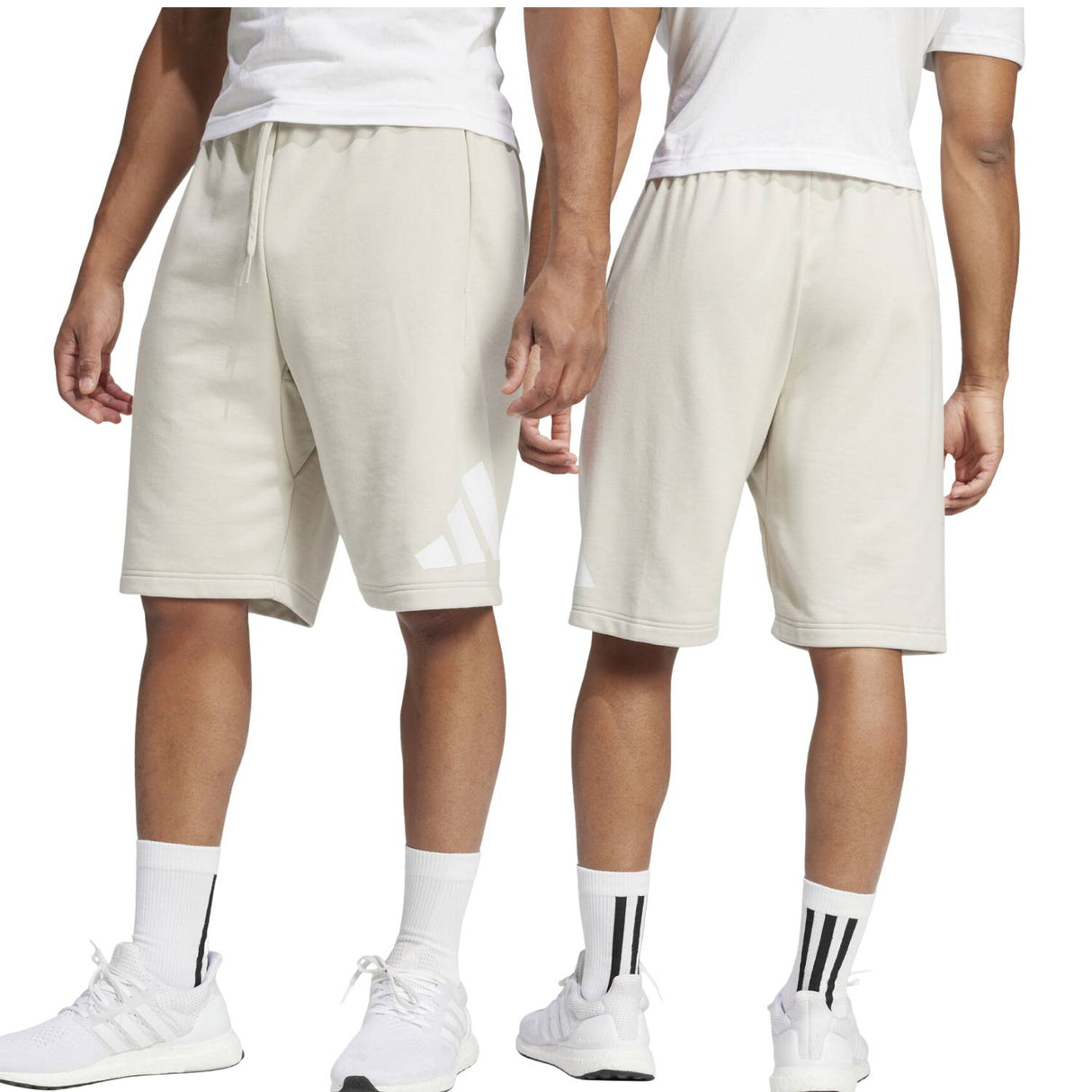 PANTALONCINO ADIDAS JE8955 BIG LOGO BEIGE