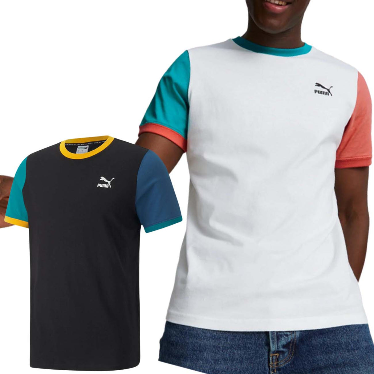 PUMA T-SHIRT 535617 BLOCK TEE COTTON