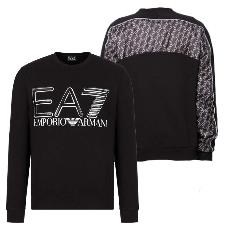ARMANI EA7 3LPM54PJEQZ BRUSHED COTTON SWEATSHIRT